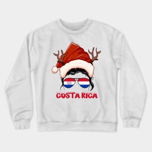 Costa Rica girl, Costa Rican Christmas gift , Regalo Navidad Costa Rica Crewneck Sweatshirt